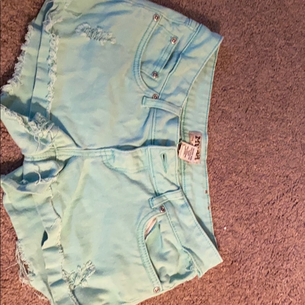 Green shorts